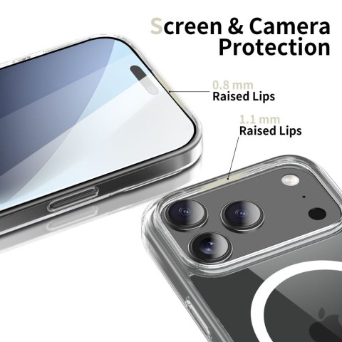 Etui pokrowiec na iPhone 17 Pro FlexAir Hybrid MagSafe - przezroczyste