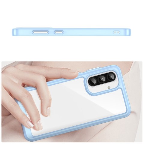 Etui pokrowiec z elastyczną ramką do Samsung Galaxy A26 Outer Space Case - niebieski