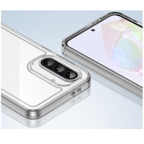 Etui pokrowiec z elastyczną ramką do Samsung Galaxy A26 Outer Space Case - przezroczysty