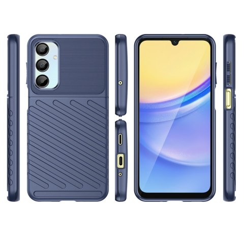 Etui silikonowe pancerny pokrowiec na Samsung Galaxy A26 Thunder Case - niebieski