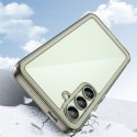 Etui silikonowe z żelową ramką do Samsung Galaxy S24 FE Outer Space Case - przezroczysto-czarne