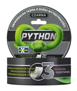 TAŚMA DUCT TAPE PYTHON CZARNA 48MM*25M