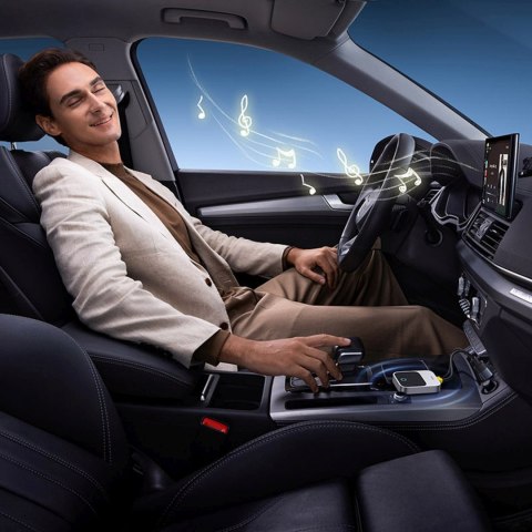 Adapter bezprzewodowy do Apple CarPlay Bluetooth - szary