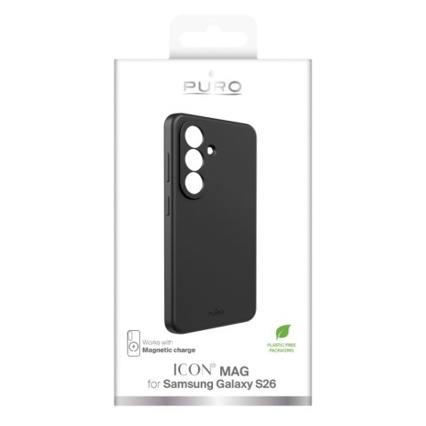 Etui silikonowe na Samsung Galaxy S26 ICON MAG MagSafe - czarne