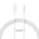 Kabel przewód USB-A - USB-C Superior Series 100W 1.5m - biały