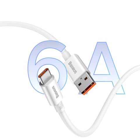 Kabel przewód USB-A - USB-C Superior Series 100W 1.5m - biały