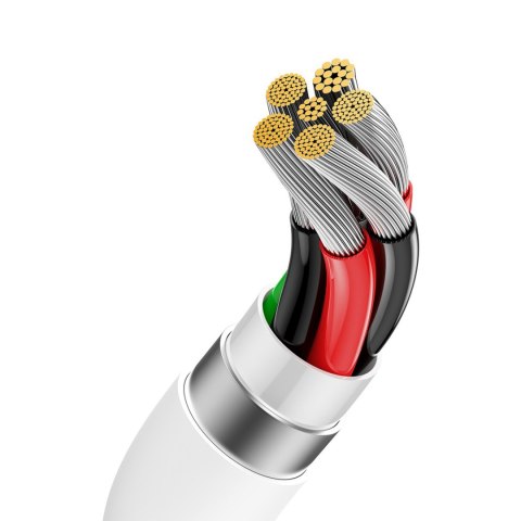 Kabel przewód USB-A - USB-C Superior Series 100W 1.5m - biały