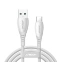 Kabel przewód USB-A - USB-C Vibrant Series 3A 1.2m - biały