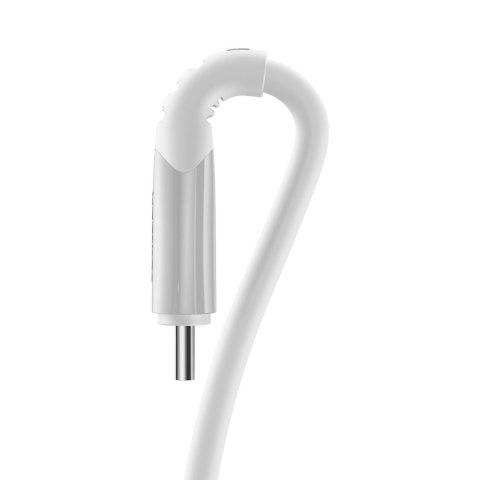 Kabel przewód USB-A - USB-C Vibrant Series 3A 1.2m - biały