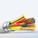 Kabel przewód USB-A - USB-C Vibrant Series 3A 1.2m - biały
