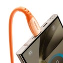 Kabel przewód USB-A - USB-C Vibrant Series 3A 1.2m - pomarańczowy
