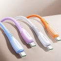 Kabel przewód USB-A - USB-C Vibrant Series 3A 1.2m - pomarańczowy