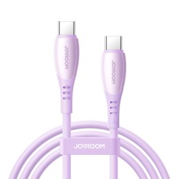 Kabel przewód USB-C Vibrant Series 60W 1.2m - fioletowy