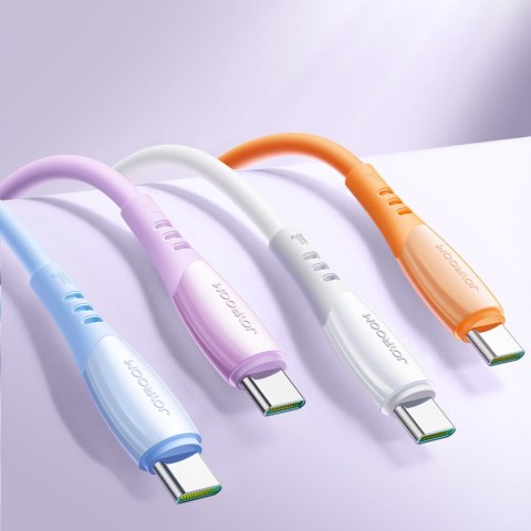 Kabel przewód USB-C Vibrant Series 60W 1.2m - fioletowy