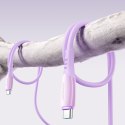 Kabel przewód USB-C Vibrant Series 60W 1.2m - fioletowy