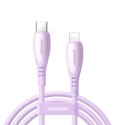 Kabel przewód USB-C - iPhone Lightning Vibrant Series 30W 1.2m - fioletowy