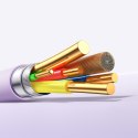 Kabel przewód USB-C - iPhone Lightning Vibrant Series 30W 1.2m - fioletowy