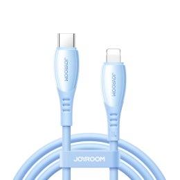Kabel przewód USB-C - iPhone Lightning Vibrant Series 30W 1.2m - niebieski