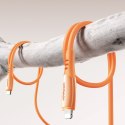 Kabel przewód USB-C - iPhone Lightning Vibrant Series 30W 1.2m - pomarańczowy