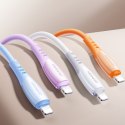 Kabel przewód USB-C - iPhone Lightning Vibrant Series 30W 1.2m - pomarańczowy