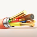 Kabel przewód USB-C - iPhone Lightning Vibrant Series 30W 1.2m - pomarańczowy