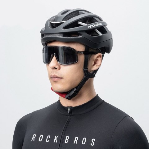 Kask ochronny rowerowy HC-58BK-M 55-58 cm - czarno-szary
