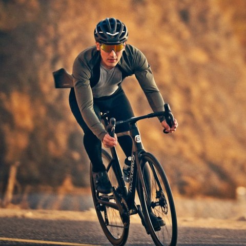 Kask ochronny rowerowy HC-58BK-M 55-58 cm - czarno-szary