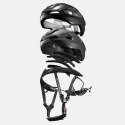 Kask rowerowy LK-15 z włókna węglowego 58-62 cm - czarny