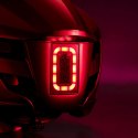 Kask rowerowy ze zintegrowanym oświetleniem wielokierunkowym USB-C 57-61 cm - biały