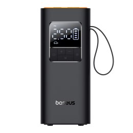 Kompresor akumulatorowy pompka do kół z wyświetlaczem 50W 4000mAh - czarny