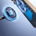 Ładowarka indukcyjna 3w1 do smartfona zegarka słuchawek z chłodzeniem kablem USB-C 45W - czarna