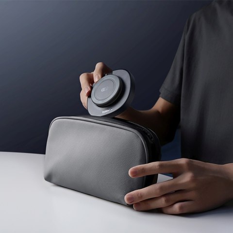 Ładowarka indukcyjna składana 15W z ładowarką sieciową 20W kablem USB-C - czarna