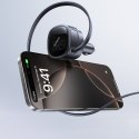 Ładowarka samochodowa USB-A USB-C ze zwijanym kablem USB-C 60W - czarna