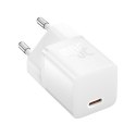 Ładowarka sieciowa USB-C GaN5 30W z kablem USB-C 100W 1m - biała