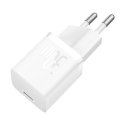 Ładowarka sieciowa USB-C GaN5 30W z kablem USB-C 100W 1m - biała