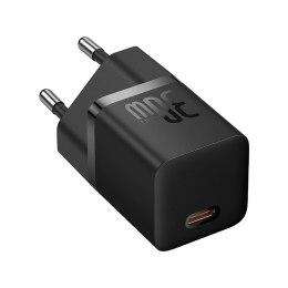 Ładowarka sieciowa USB-C GaN5 30W z kablem USB-C 100W - czarna