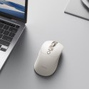 Mysz bezprzewodowa z akumulatorem wskaźnikiem baterii 4000DPI 800mAh 2.4GHz BT - biała