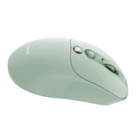 Mysz bezprzewodowa z akumulatorem wskaźnikiem baterii 4000DPI 800mAh 2.4GHz BT - zielona