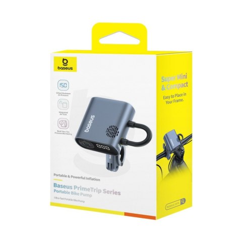 Pompka rowerowa elektryczna z wyświetlaczem 1500mAh 150 psi 45W - czarna