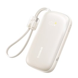 Powerbank 10000mAh 45W FC21 Qpow 3 Ultra z wyświetlaczem kablem USB-C iPhone Lightning - tytanowy