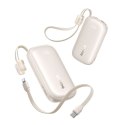 Powerbank 10000mAh 45W FC21 Qpow 3 Ultra z wyświetlaczem kablem USB-C iPhone Lightning - tytanowy