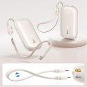 Powerbank 10000mAh 45W FC21 Qpow 3 Ultra z wyświetlaczem kablem USB-C iPhone Lightning - tytanowy