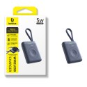 Powerbank 1640 mAh 5W EnerFill FW11 do Apple Watch z wbudowanym kablem - czarny