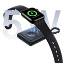 Powerbank 1640 mAh 5W EnerFill FW11 do Apple Watch z wbudowanym kablem - czarny
