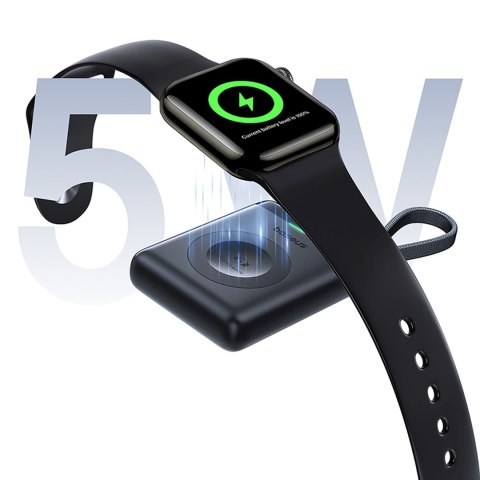 Powerbank 1640 mAh 5W EnerFill FW11 do Apple Watch z wbudowanym kablem - czarny