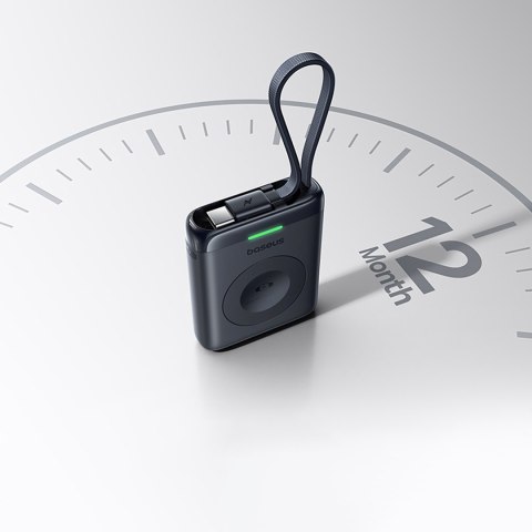 Powerbank 1640 mAh 5W EnerFill FW11 do Apple Watch z wbudowanym kablem - czarny