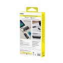 Powerbank 20000mAh 100W z wyświetlaczem wbudowanymi kablami USB-C - czarny