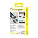 Powerbank 25000mAh 145W z wyświetlaczem wbudowanymi kablami USB-C - czarny