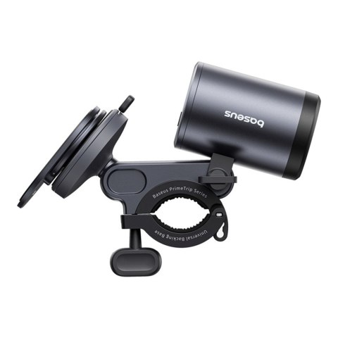 Uchwyt rowerowy na smartfon z lampką akumulatorową 2w1 3000mAh 660 lm IP68 LED - czarno-szary