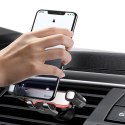Uchwyt samochodowy grawitacyjny zaciskowy do smartfona telefonu - srebrny